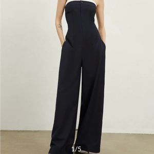 Contrast Trim Tube Jumpsuit
